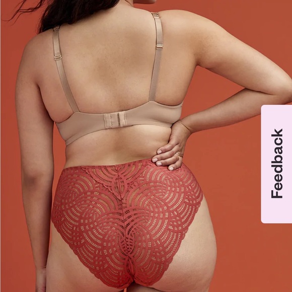 ThirdLove Rosewood Lace deco briefs. Size medium. - Picture 4 of 4